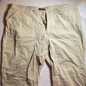 Plus size khaki pants